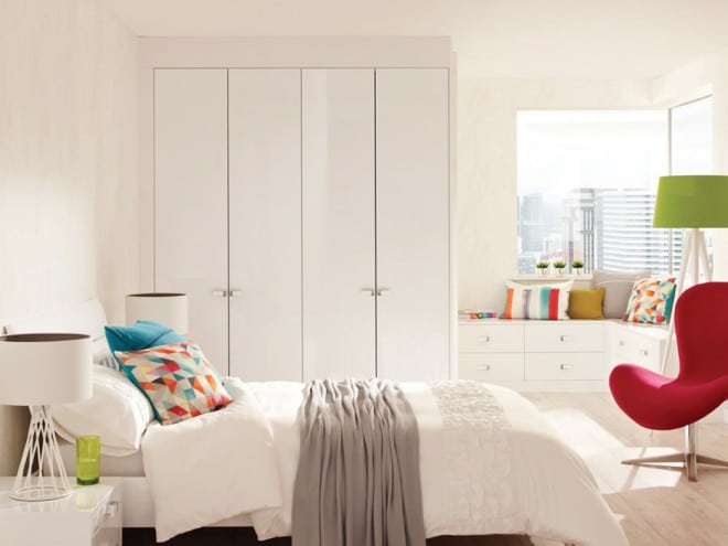 Lustro bedroom design available at Hush Bedrooms - white bedroom