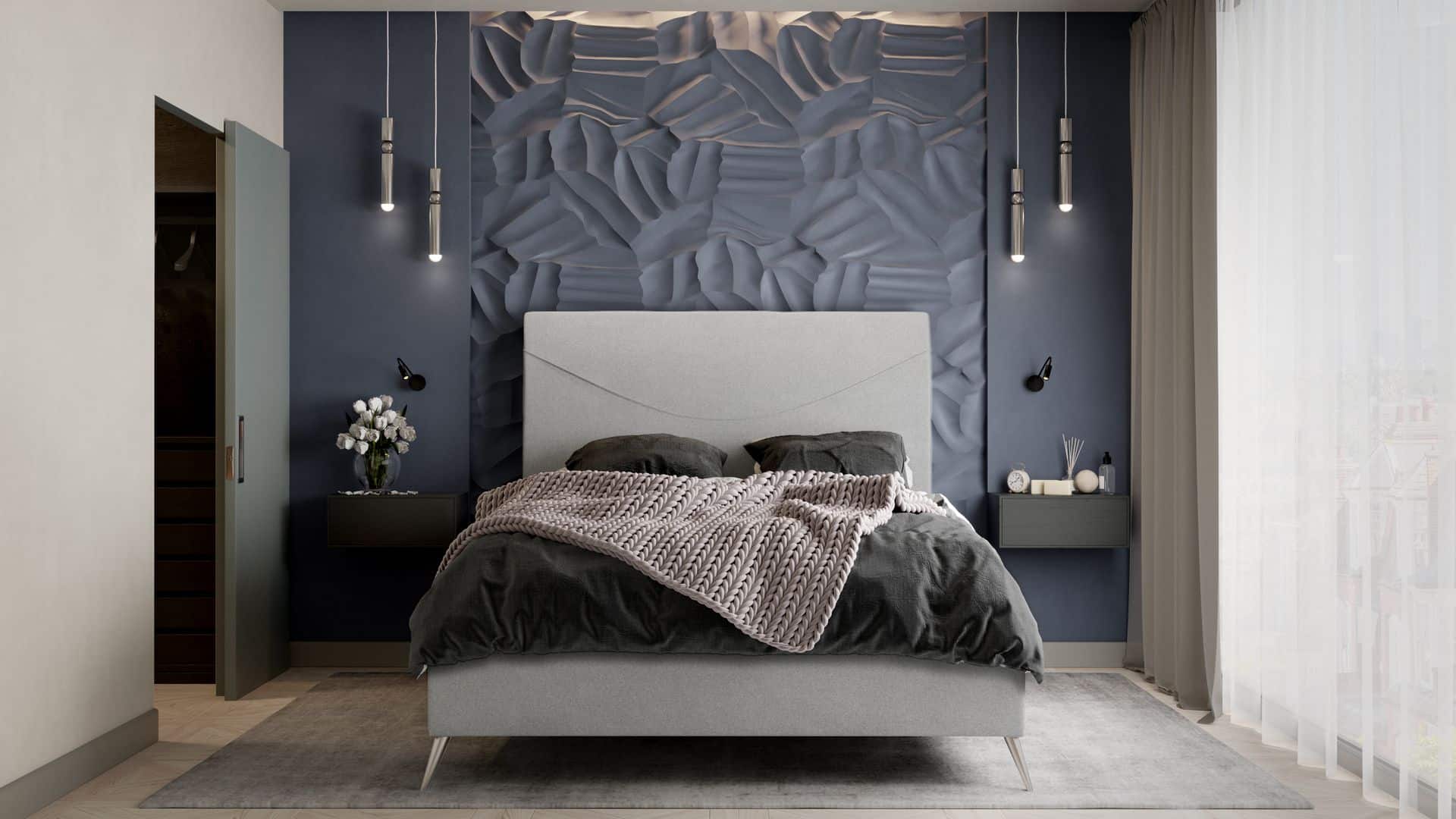 Turim Room set at Hush Bedrooms - austin grey