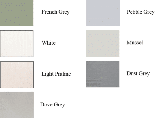 Lucerne available finishes with Hush Bedrooms Lucerne available finishes with Hush Bedrooms