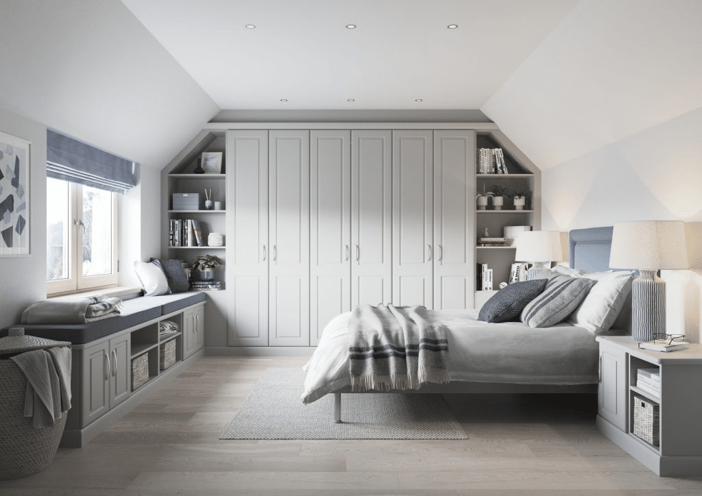 Bedroom designed in Solihull by Hush