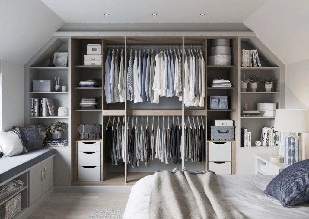 Clever bedroom storage by bedroom designers at Hush