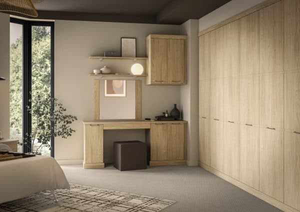 Eaton Casella oak fitted Bedroom dressing table