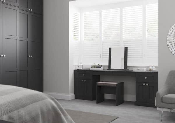 TORINO MATT GRAPHITE DRESSER fitted furniture range