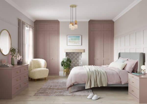 croft peony Milton fitted bedroom range chimney breast storage
